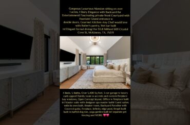 Gorgeous Luxurious Mansion on 1 story with Excellence on 1 acre,private courtyard, Backyard Paradise