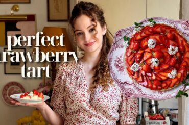 The Perfect French Strawberry Tart | A Day Baking in My Tiny Parisian Kitchen + Linjer Jewelry