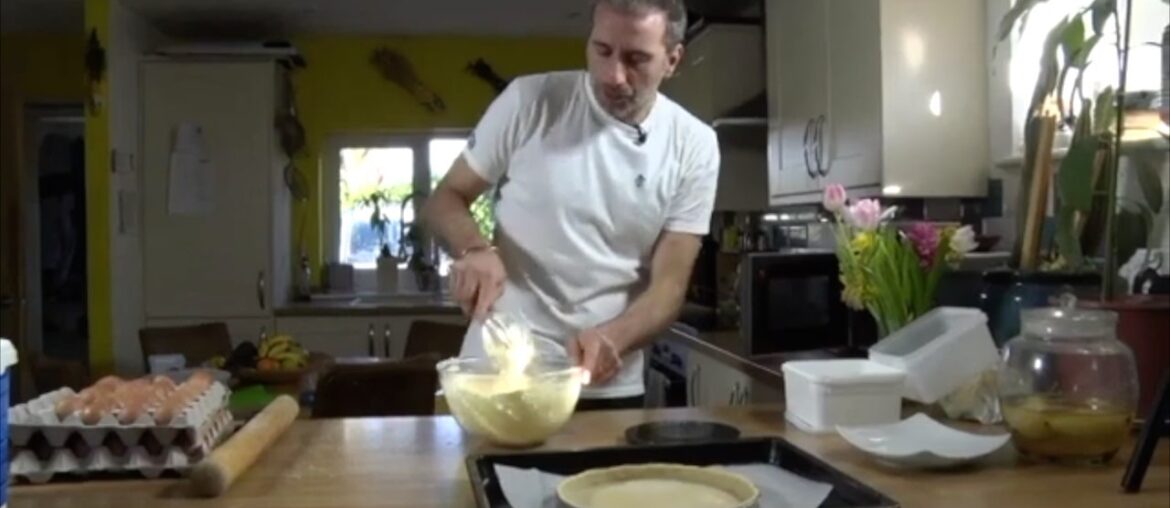 Pear & Almond Tart, Recipe" Easy Homemade  with The French Baker  Chef Julien J.P.