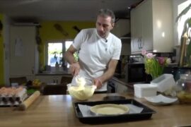 Pear & Almond Tart, Recipe" Easy Homemade  with The French Baker  Chef Julien J.P.