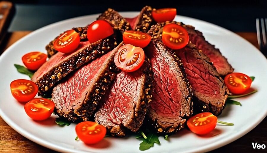 Salade Bœuf & Roquette | French Seared Beef & Arugula Salad | Cinematic ASMR Cooking