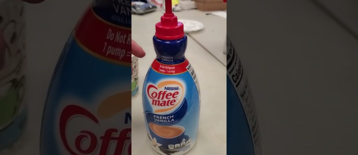 Nestle Coffee mate Coffee Creamer, French Vanilla, Concentrated Liquid Pump Bottle, Non Dairy, No Re