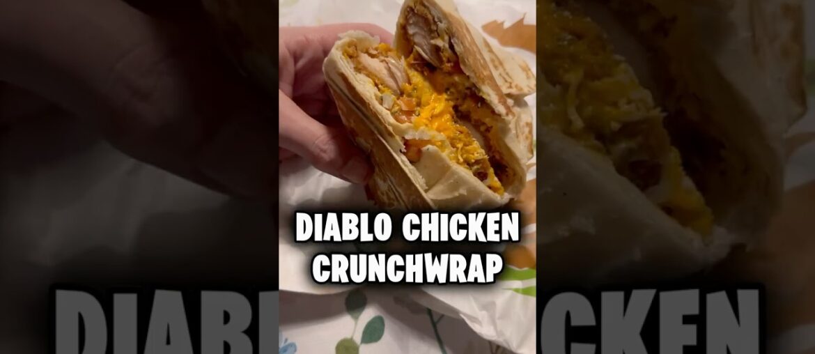 Taco Bell's new Diablo Chicken Crunchwrap #food #foodie