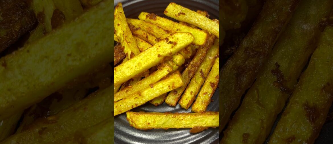 Spicy Garlic French Fries #shorts #snacks #recipe #food
