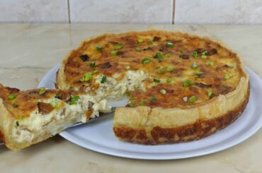 QUICHE LORRAINE: Classic French Recipe with Bacon and Cheese 🥧🥓 | Whisper Cafe ASMR