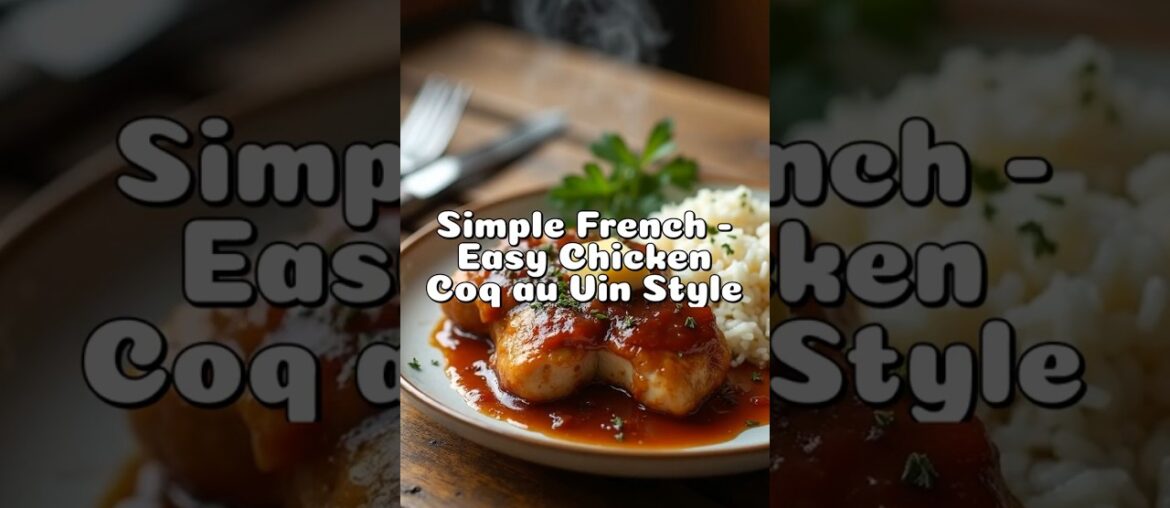 Easy Chicken Coq au Vin -Simple French Comfort – HM channel # shorts feed # Food #