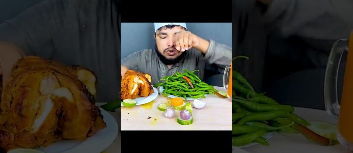 ASMR EATING SPICY 🔥🥵 WHOLE CHICKEN #mukbang #asmreating #youtubeshorts #eatingsounds #food #ytshorts