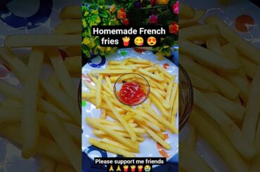 homemade French fries 🍟🤤 recipe #shorts #recipe #food #viral #cooking #frenchfries