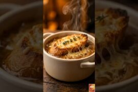French Onion Soup 🧅 #soup #french #comfortfood #shorts