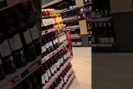 WINE , WINE , HEAVEN  in french' supermarket.