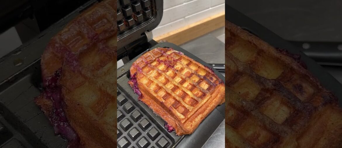 Verry Berry Waffled French Toast ✨🍓 #shorts