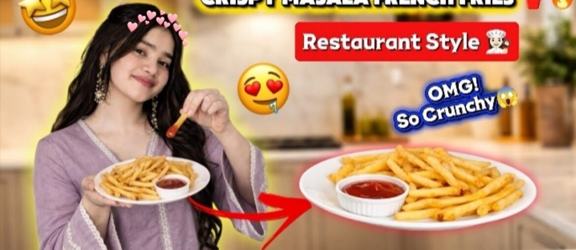 How to Make Secret Crispy French Fries Recipe in Restaurant style !😋🔥