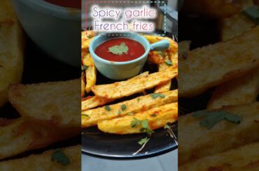 spicy garlic french fries 🍟#shorts #frenchfries#food #potato #trendingsong