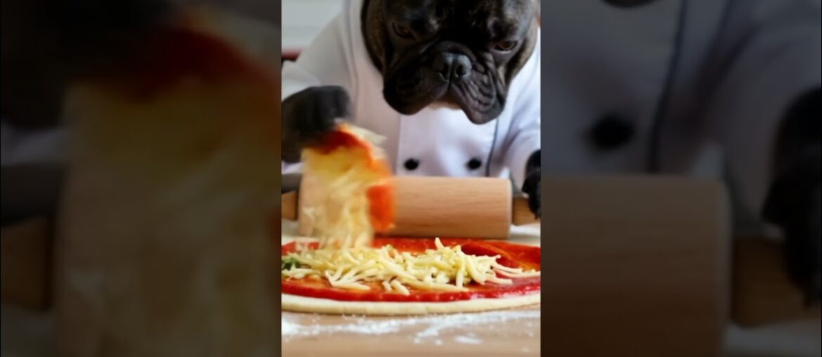 POV: You hired a Frenchie to make your Pizza 👨‍🍳🍕 | Funny Dog Chef