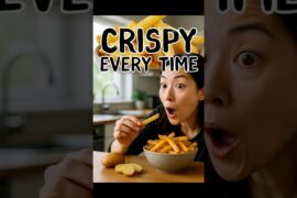 Best Trick to Make Instant Crispy French Fries 😳 Perfect Crunch at Home! #shorts #trending