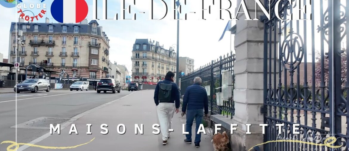 Maisons-Laffitte Walking Tour 4K 🇫🇷An Elegant Paris Suburb Horse city