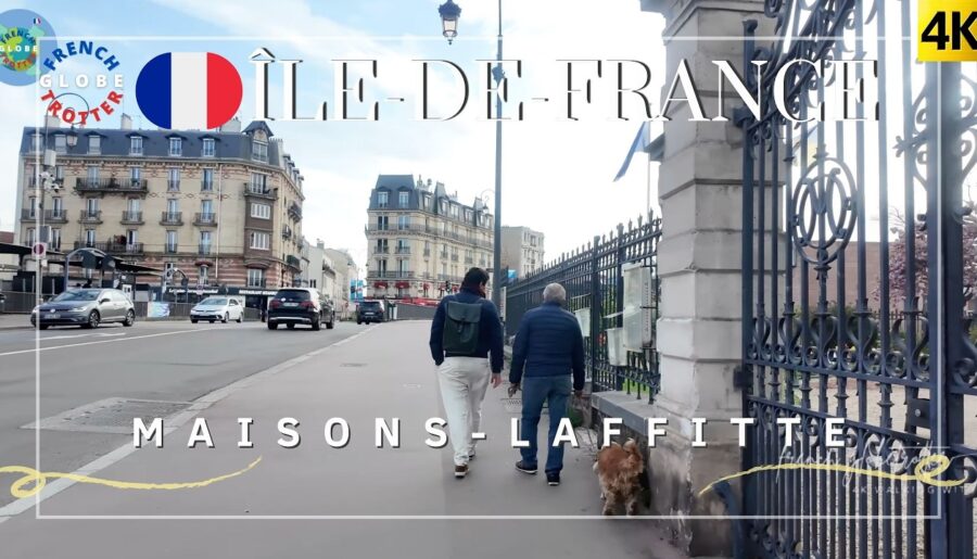 Maisons-Laffitte Walking Tour 4K 🇫🇷An Elegant Paris Suburb Horse city