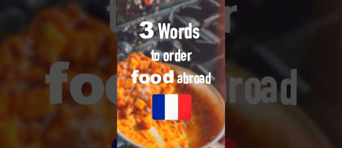 Order Food Abroad in French #french #restaurant #vocabulary