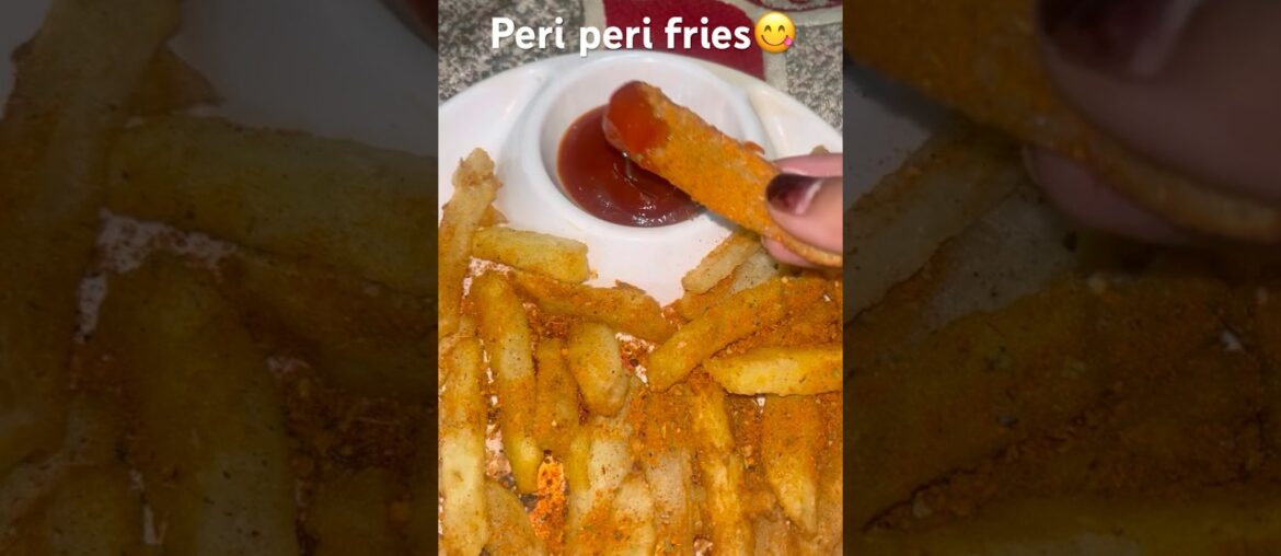 French fries easy and crunchy peri peri fries 😋 #recipe #cooking #shortsvideo
