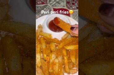 French fries easy and crunchy peri peri fries 😋 #recipe #cooking #shortsvideo