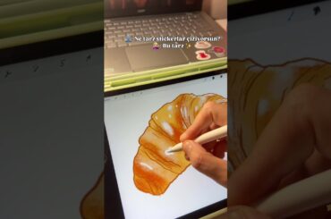 Fransız yemekleri sticker seti, food sticker ♥️