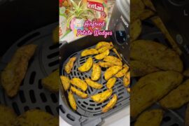 🍟Crispy Air Fryer Potato Wedges | French Fries Style Potato Recipe #airfryerrecipes#frenchfries