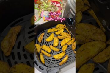 🍟Crispy Air Fryer Potato Wedges | French Fries Style Potato Recipe #airfryerrecipes#frenchfries
