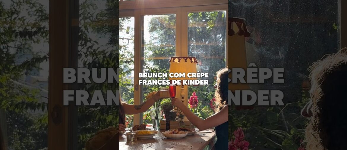 Um brunch com crêpe francês absurdo 🥐✨