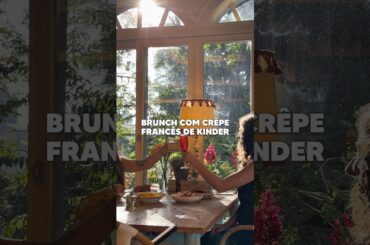 Um brunch com crêpe francês absurdo 🥐✨