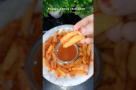 Spicy garlic french fries#shorts#snacks#recipe#frenchfries#potato#trending#viral#shortsfeed#ytshorts