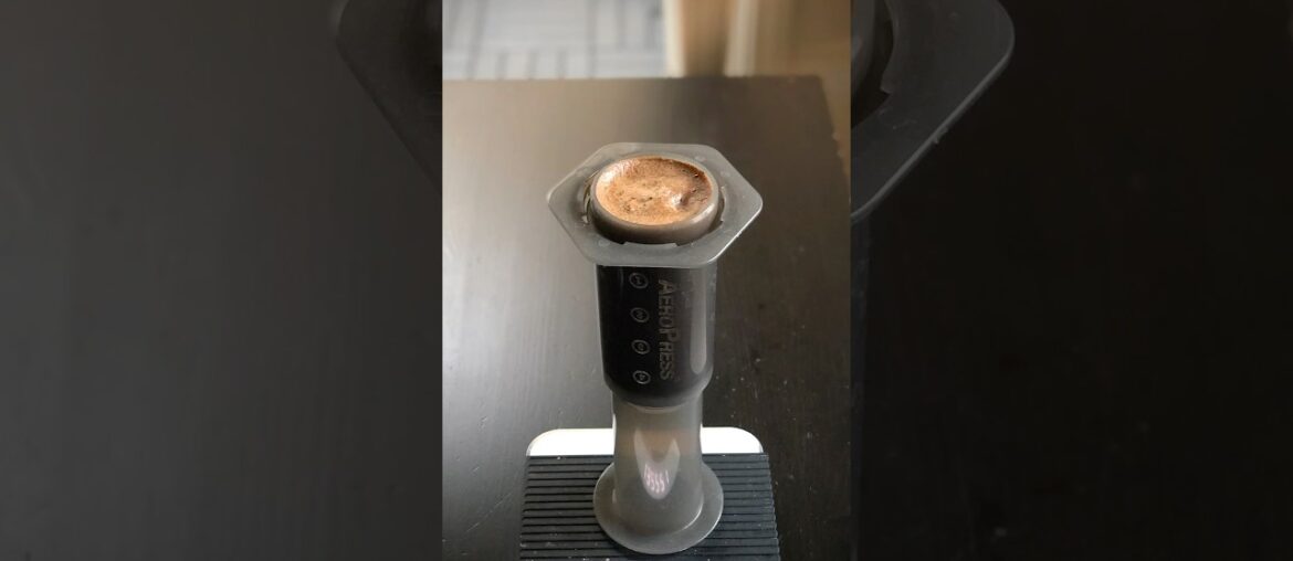 AeroPress. Similar to a French Press, but produces a cleaner cup #coffee #coffeelover #aeropress