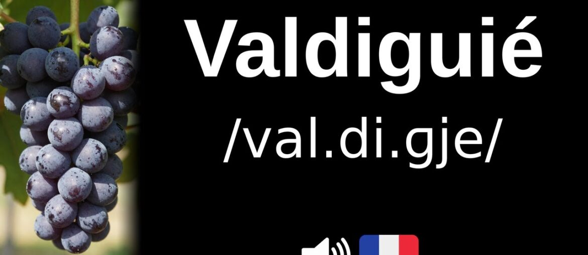 How to pronounce Valdiguié (CORRECTLY!)