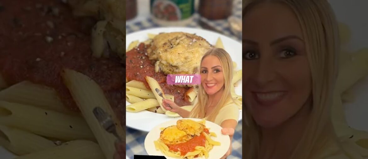 Pantry Chicken Parm Penne?! 🤯