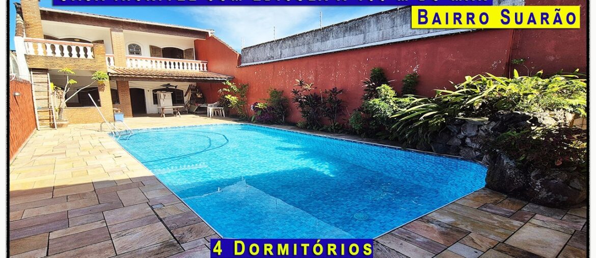 🏠 Casa incrível na praia com edícula a 100 m do mar bairro Suarão confira!