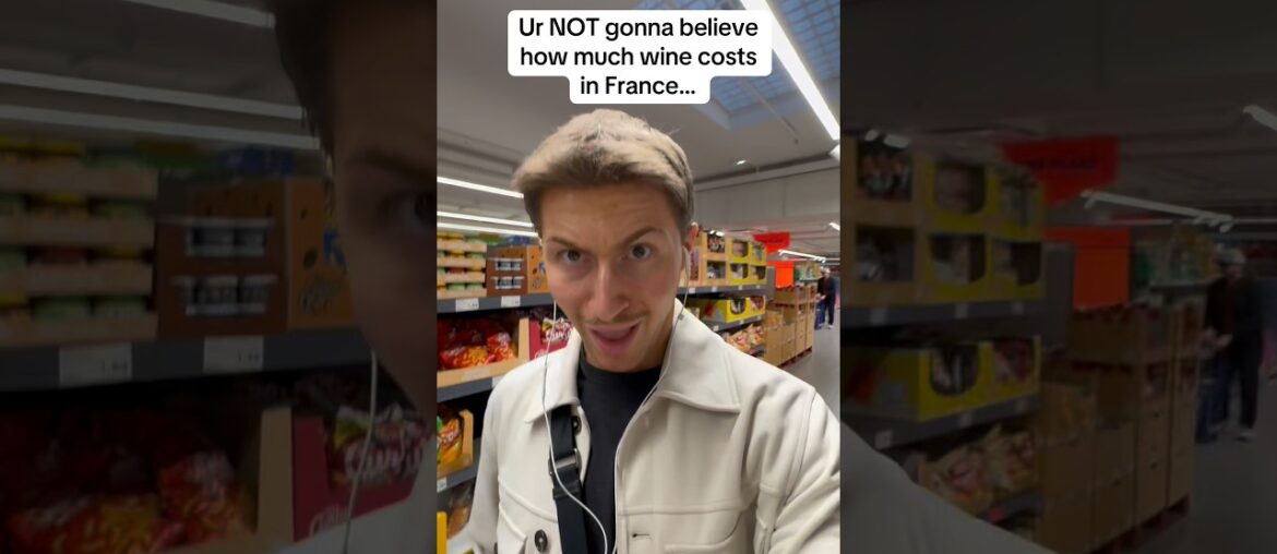 THE PRICE OF WINE IN FRANCE😳😳😳 #shorts