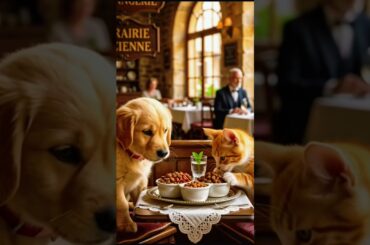 Cat and Dog adorable video #shorts #cute #puppy #cat #cutedog #kitten