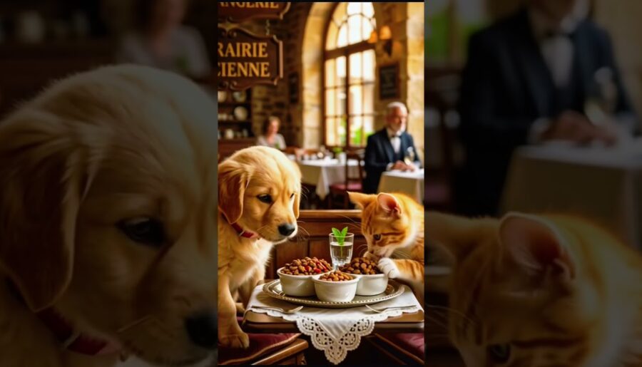 Cat and Dog adorable video #shorts #cute #puppy #cat #cutedog #kitten