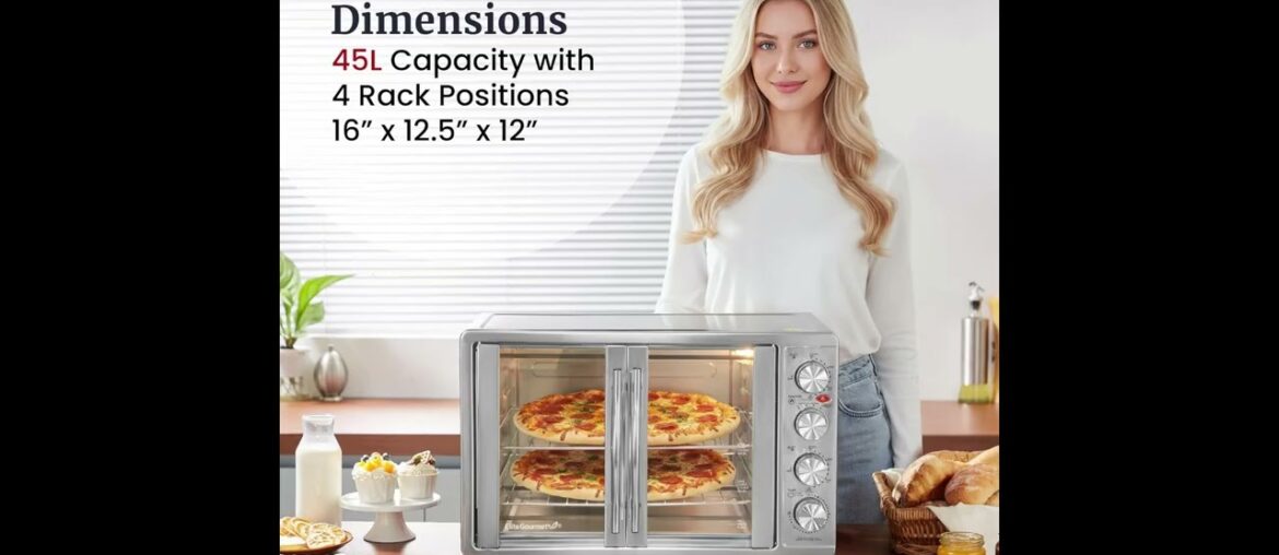 Elite Gourmet 47.5Qt Review: The 18-Slice French Door Beast with Rotisserie!