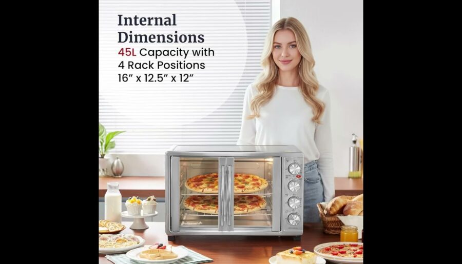 Elite Gourmet 47.5Qt Review: The 18-Slice French Door Beast with Rotisserie!