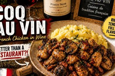Coq au Vin Recipe (Easy French Chicken in Wine)