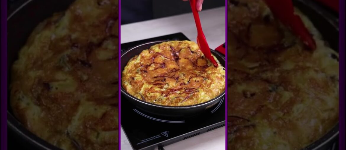OMELETE DE BATATA FRITA #receitas #sobremesarapida #receitafaceis #shorts #omelete