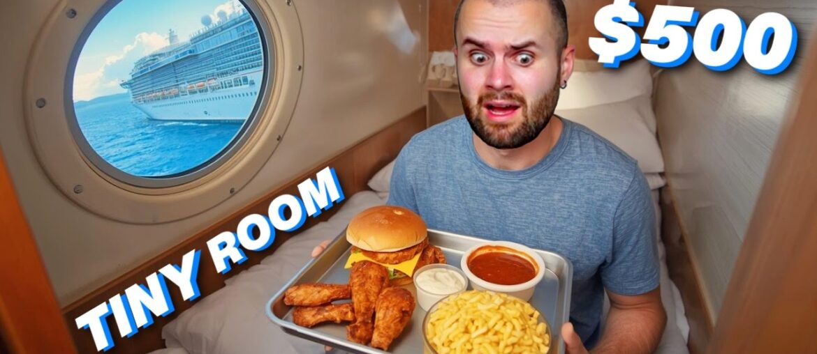 I booked the Smallest Cruise Cabin in the World just to eat - Norwegian Cruise Line $500 Cheap Trip