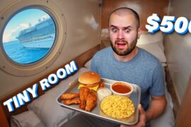 I booked the Smallest Cruise Cabin in the World just to eat - Norwegian Cruise Line $500 Cheap Trip