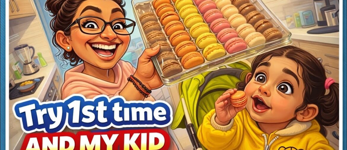 My Kid Tried French Macarons for the First Time 😍 | Cute Reaction You Can’t Miss!