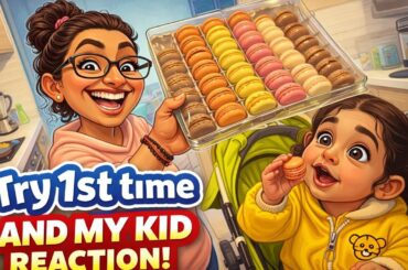 My Kid Tried French Macarons for the First Time 😍 | Cute Reaction You Can’t Miss!
