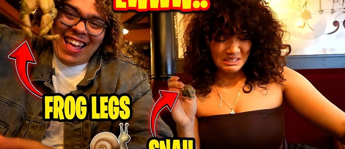 Cinna, Zoil & Rosii Try Frog Legs & Snails for the First Time in Paris