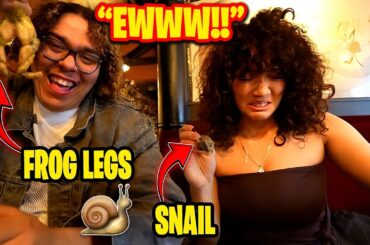 Cinna, Zoil & Rosii Try Frog Legs & Snails for the First Time in Paris
