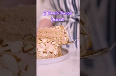 Crispy Chewy French Dacquoise – Enak Banget Ini! 🍰 #shorts #dessert #baking #recipe #cakedecorating