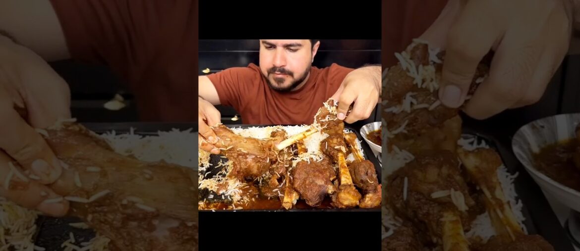 ASMR EATING SPICY 🔥🥵 MUTTON NALLI #mukbang #asmreating #youtubeshorts #food #eatingsounds #ytshorts