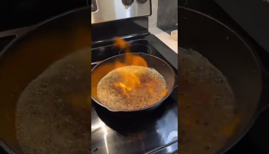 Steak au Poivre is a traditional French dish whereby